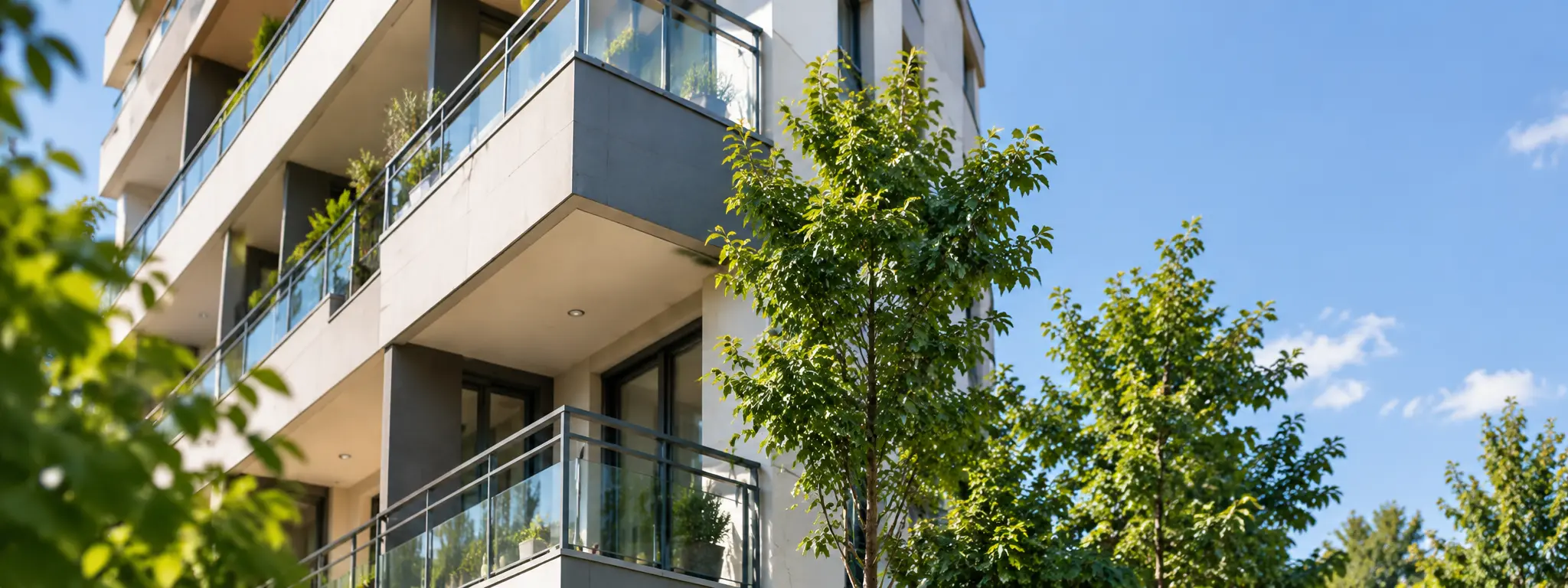 Edificio residencial moderno atendido por ARCOSUR